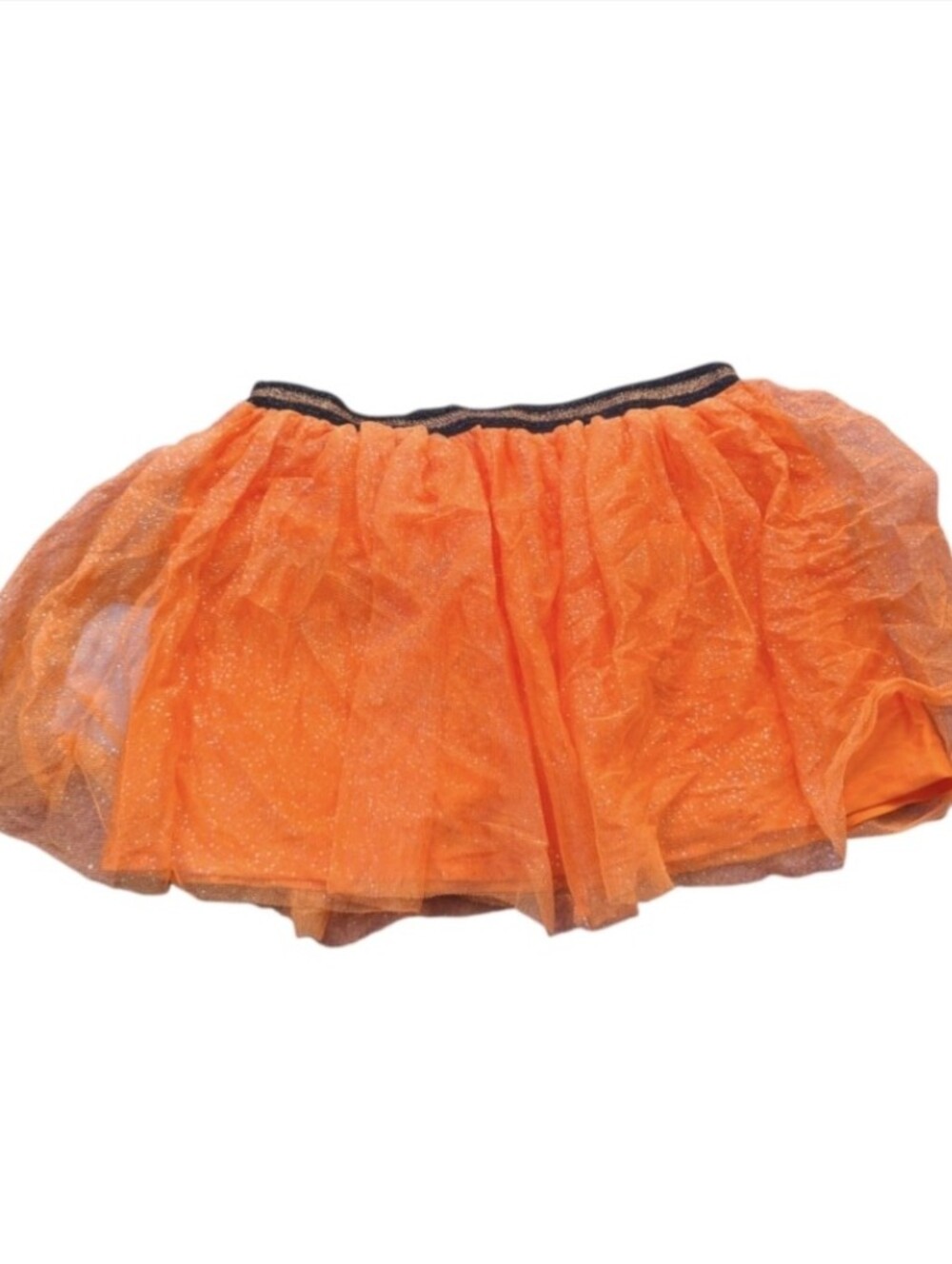 Orange Tulle Skirt - Sparkle Ballet Skirt And Black Skirt Bundle